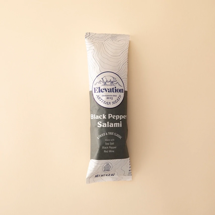Elevation Charcuterie Black Pepper Salami