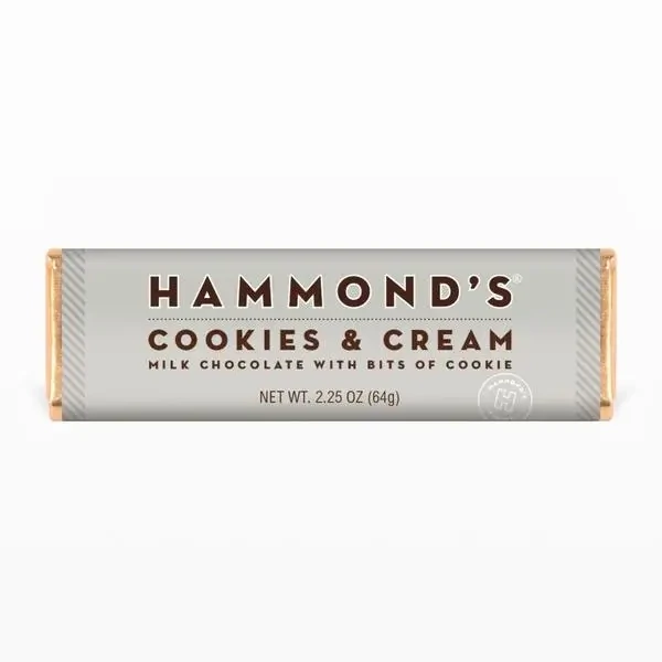 Hammond's Cookies and Creme Milk Chocolate Bar