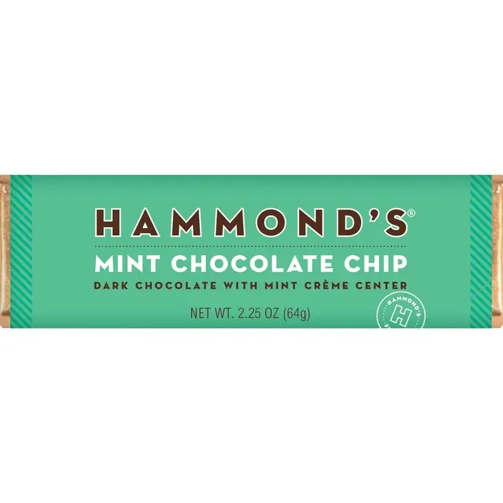 Hammond's Candies Chocolate Bar Mint Choc Chip