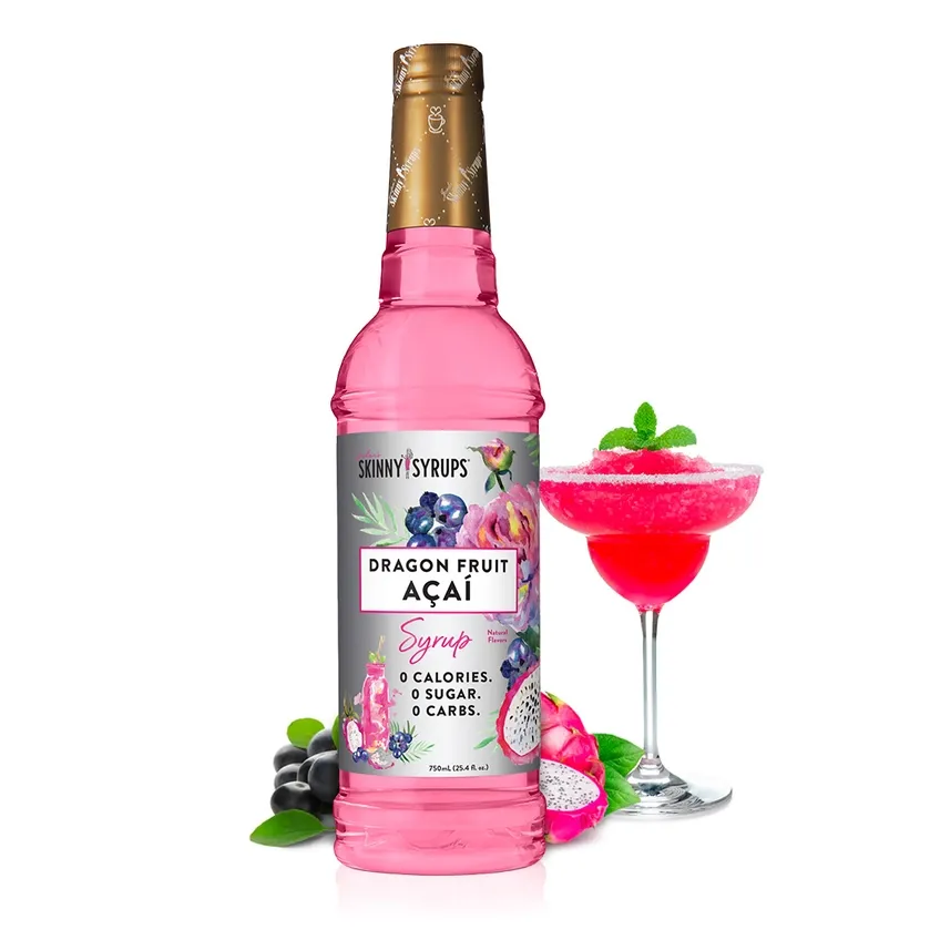 Jordan's Skinny Mixes Sugar Free Dragon Fruit Acai Flavor Infusion Syrup