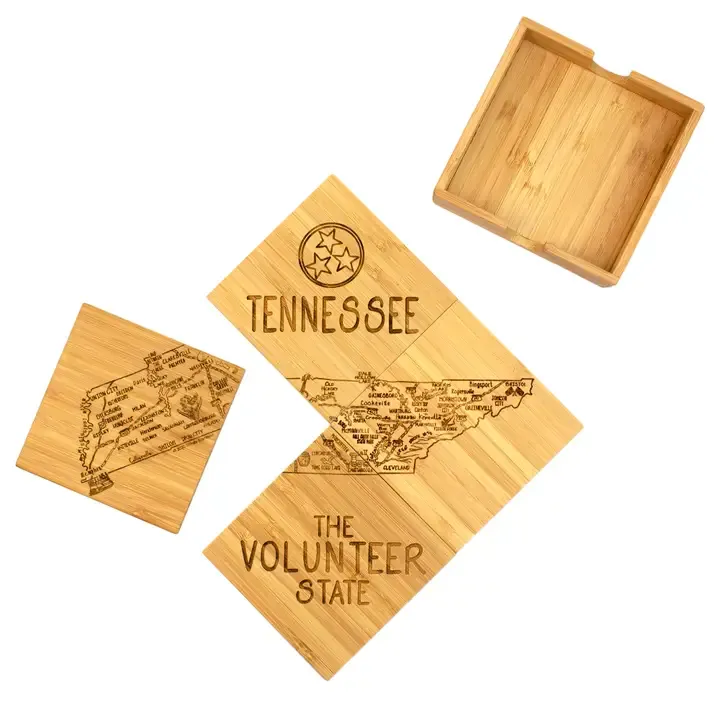 Tennessee Puzzle 4-Pc Coaster Set with Case
