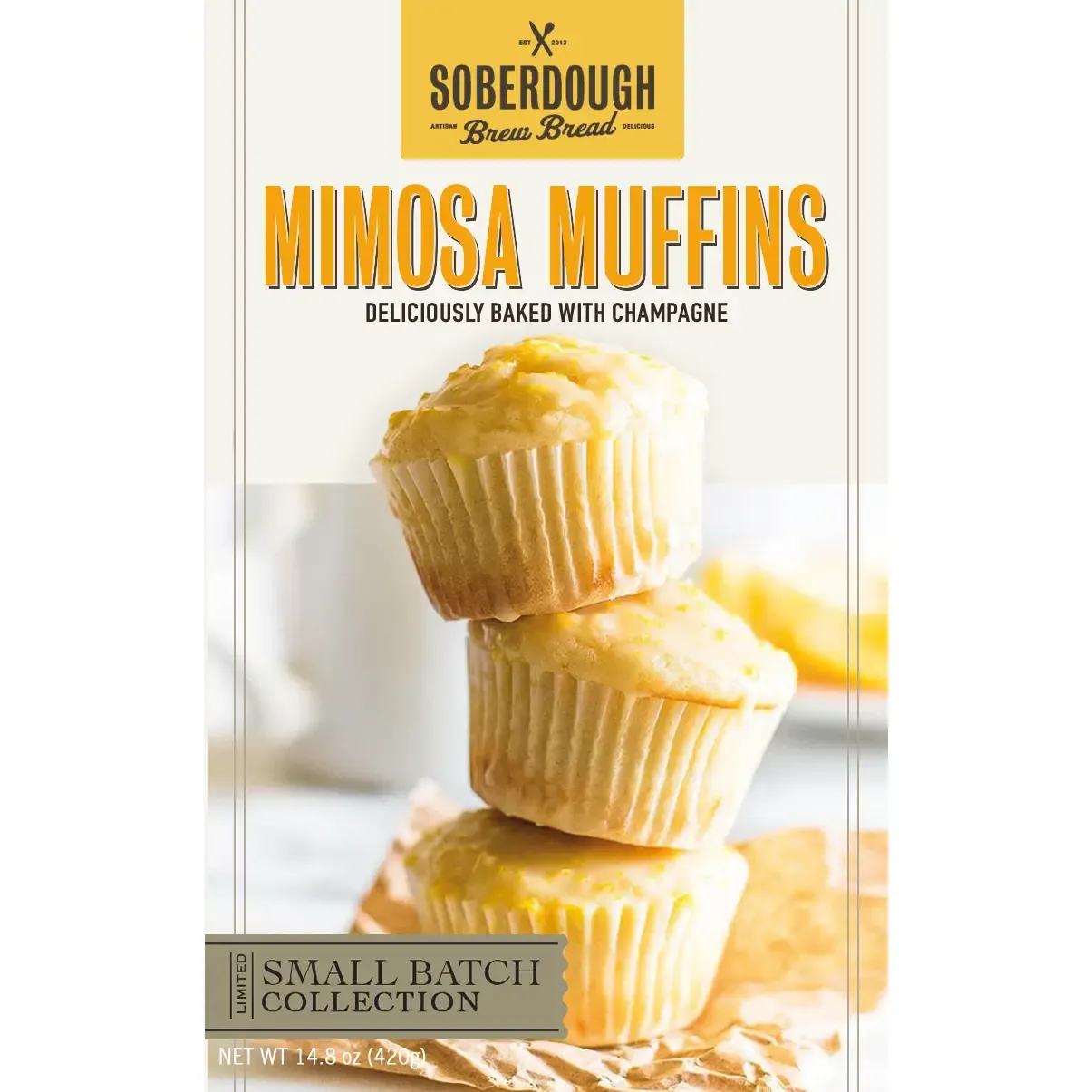 SoberDough Mimosa Muffins