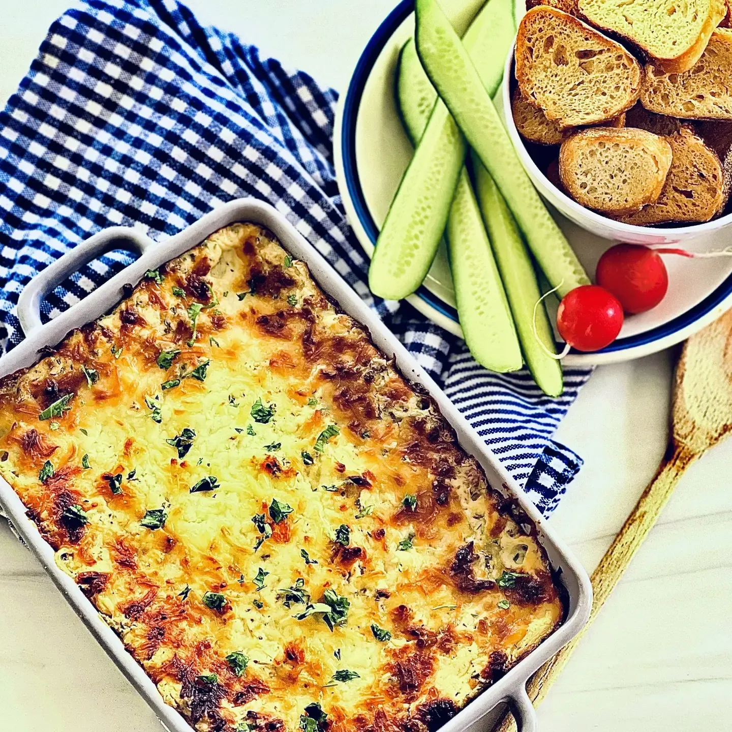 Carmie's Baked Spinach Artichoke Dip