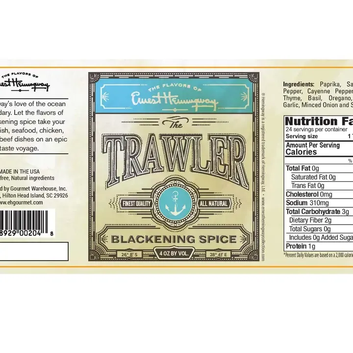 Hemingway The Trawler Blackening Spice