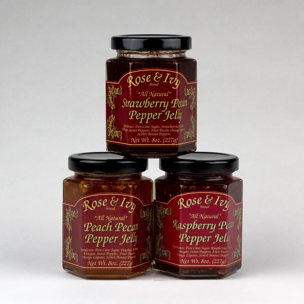 Rose & Ivy Southern Pecan Pepper  Jelly