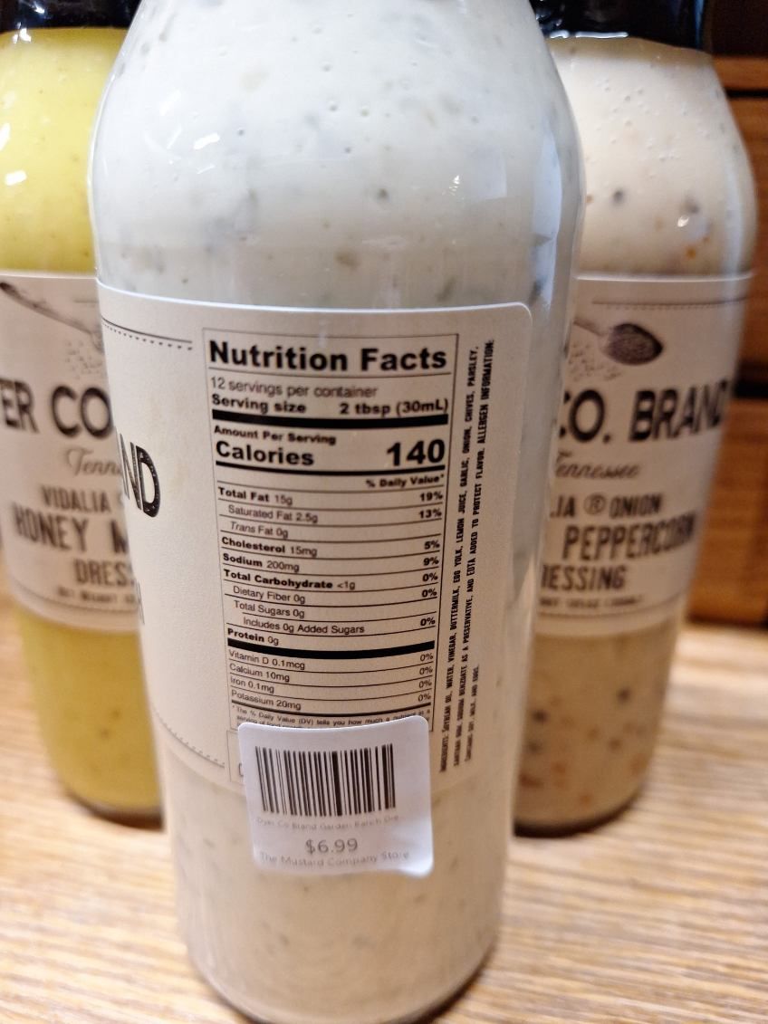 Dyer Co Brand Garden Ranch Dressing