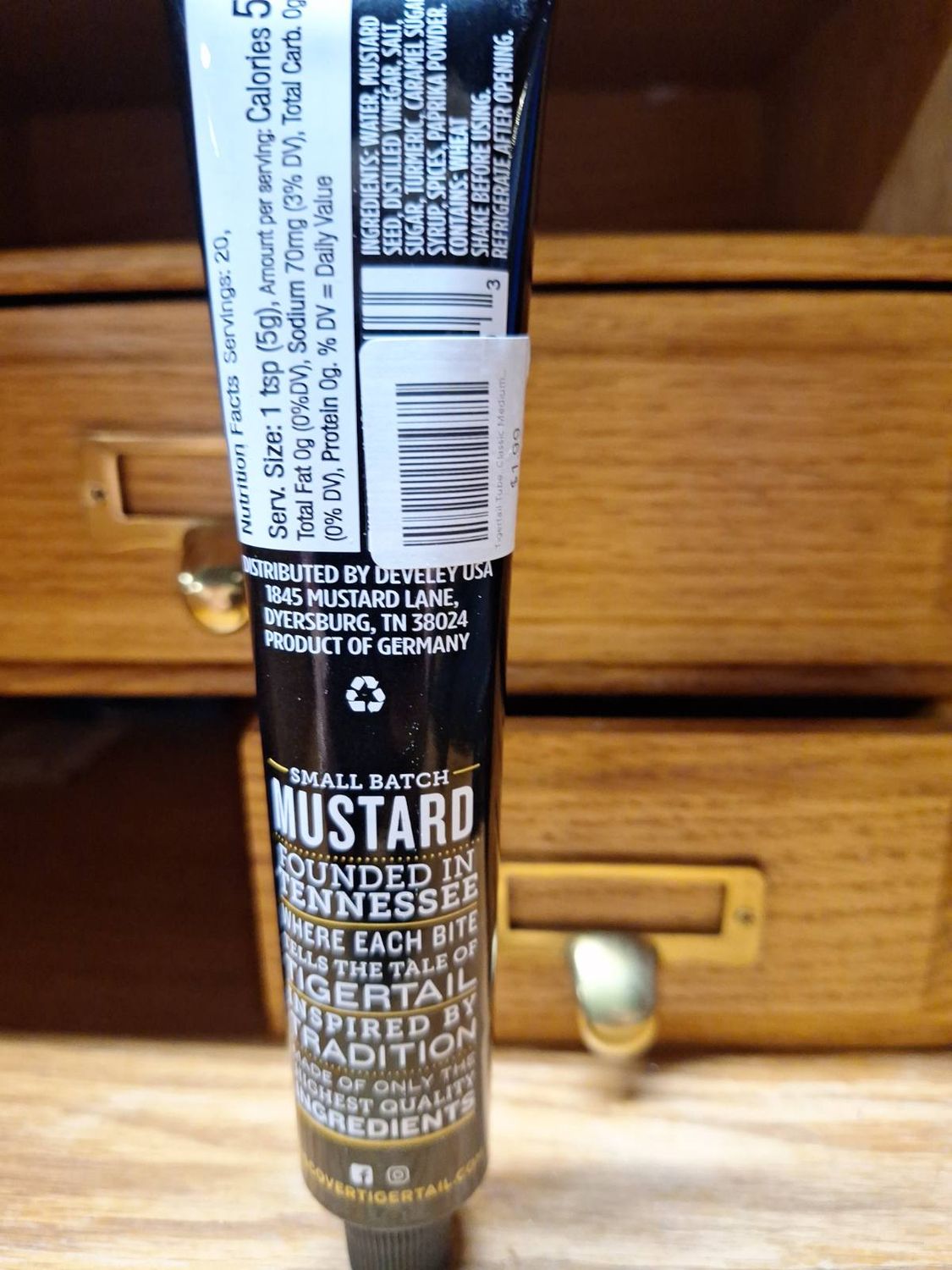 Tigertail Tube, Classic Medium Hot Mustard