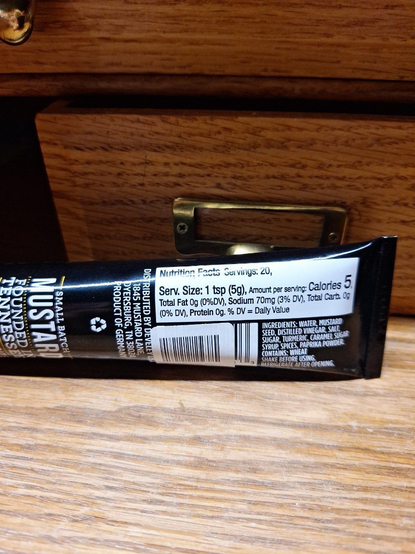 Tigertail Tube, Classic Medium Hot Mustard