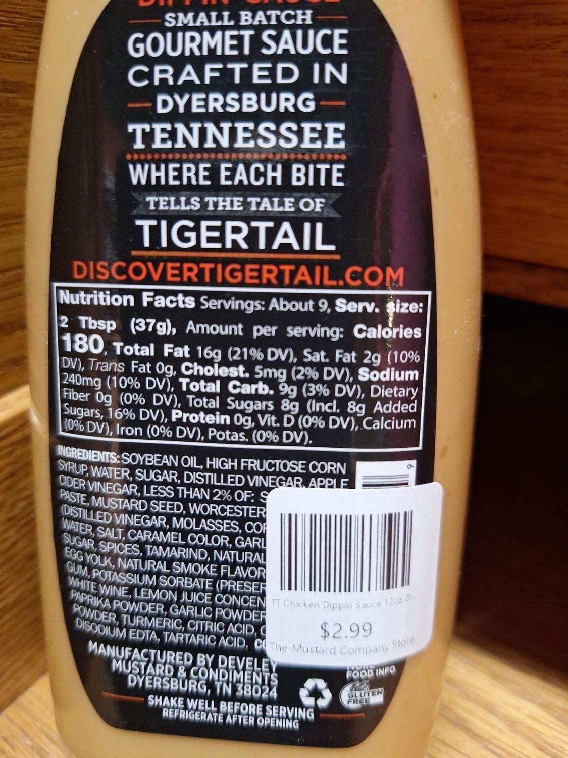 TT Chicken Dippin Sauce 12oz Deli 