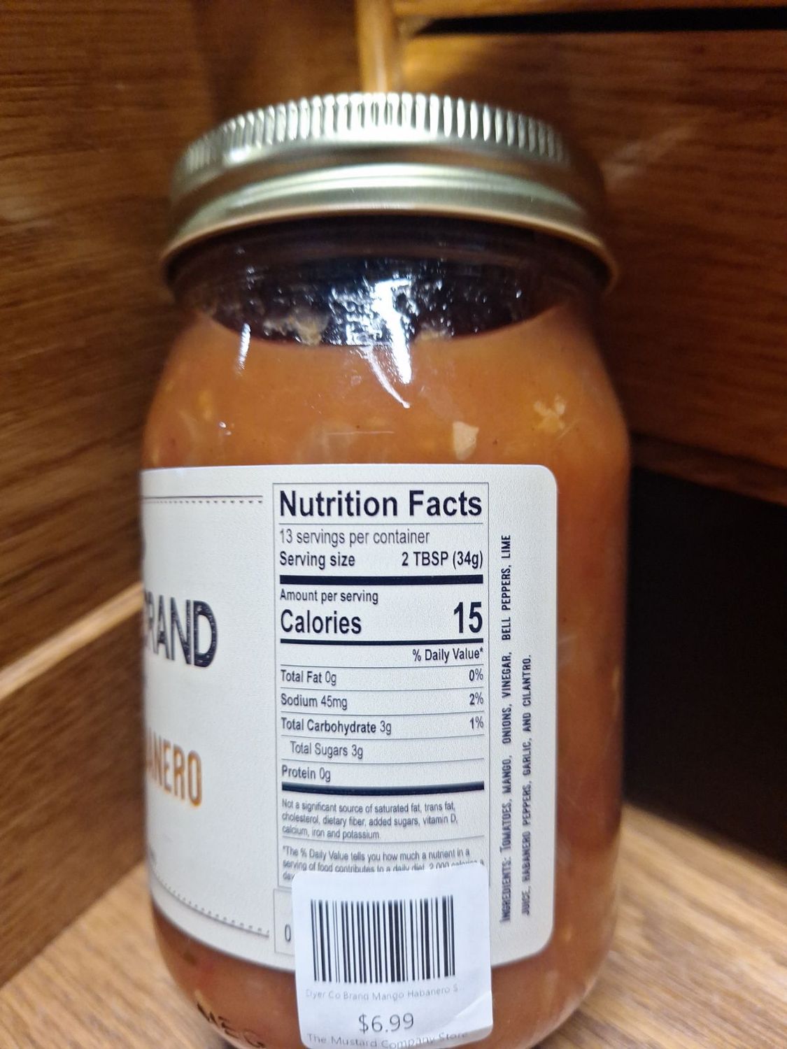 Dyer Co Brand Mango Habanero Salsa