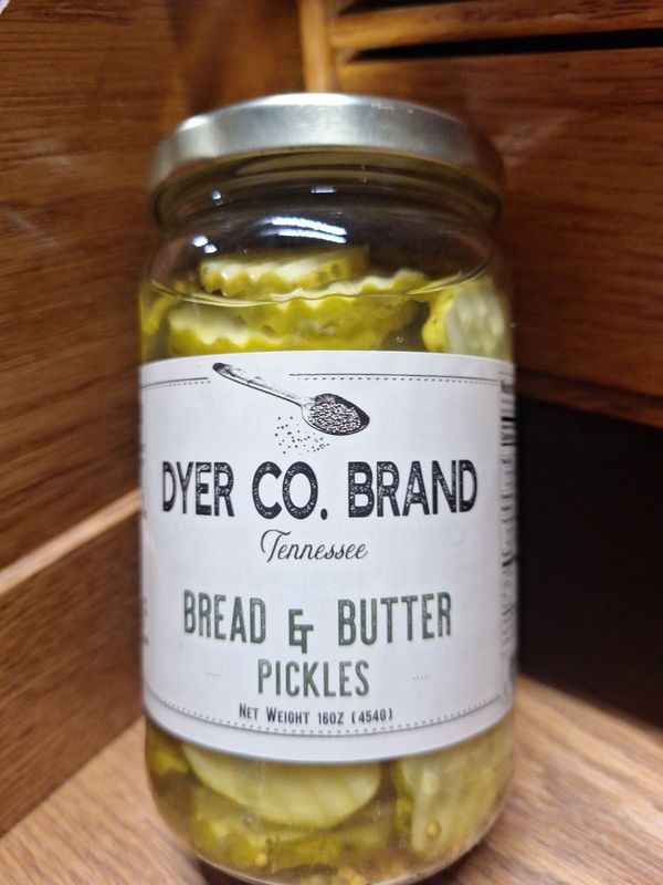 Dyer Co Brand Bread & Butter Pickles