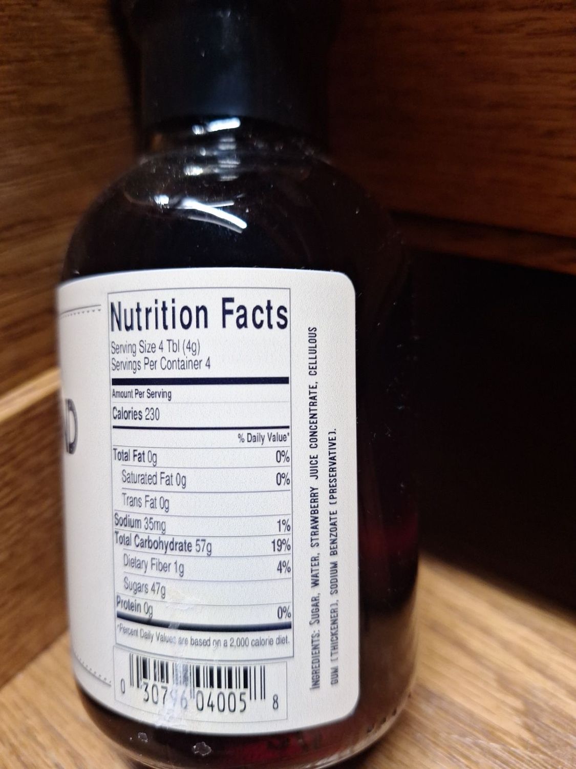 Dyer Co Brand Strawberry Syrup- 12oz