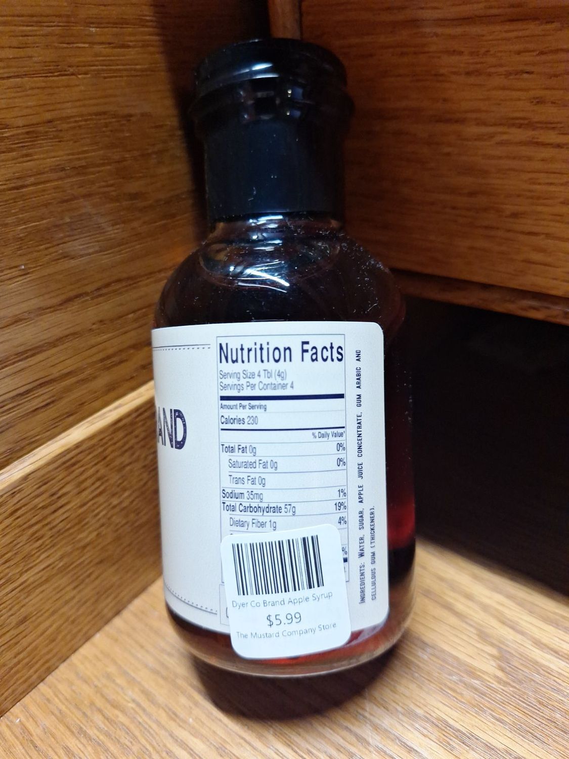 Dyer Co Brand Apple Syrup