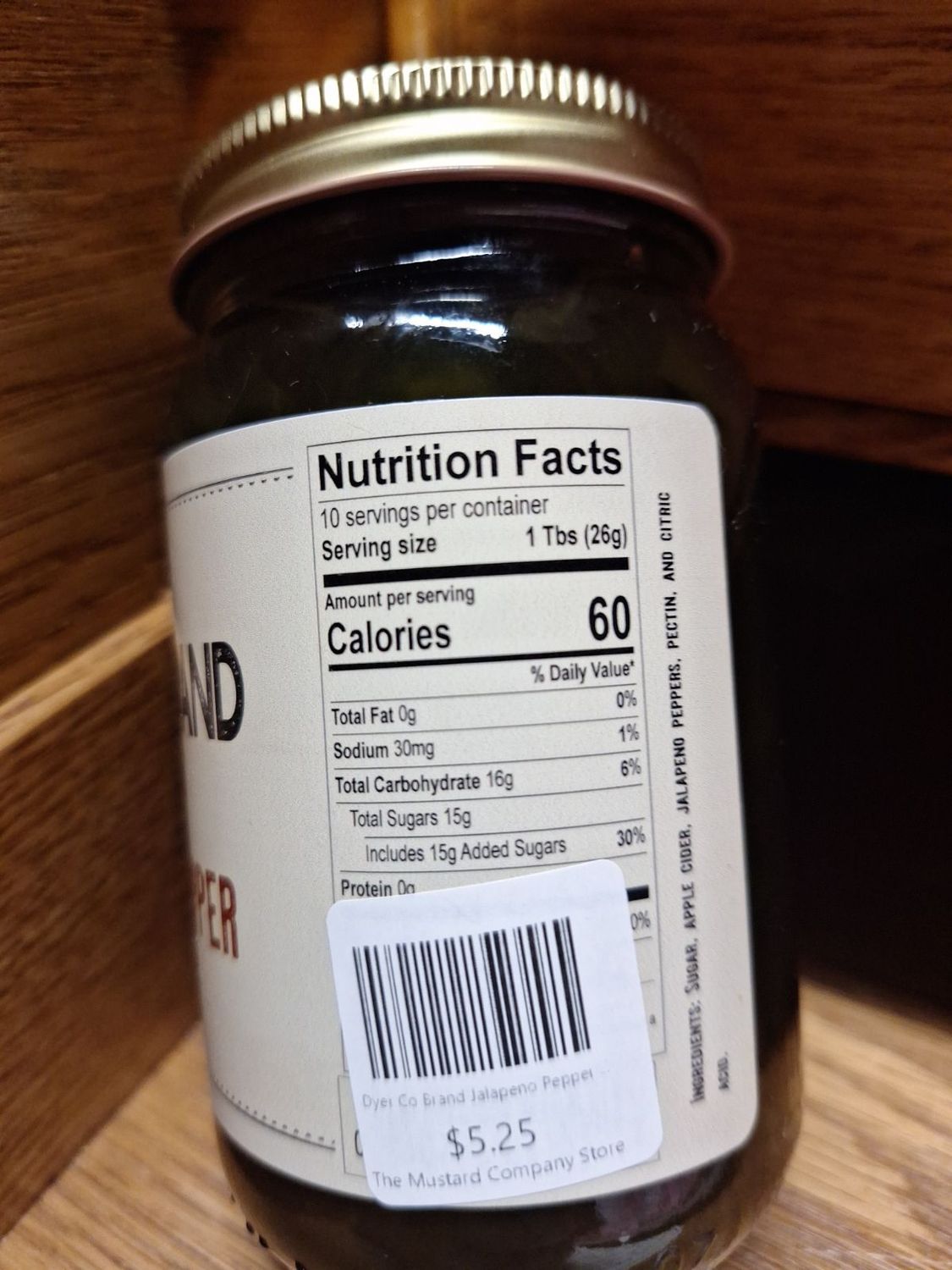 Dyer Co Brand Jalapeno Pepper Jelly - 9 oz