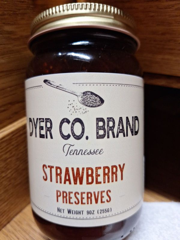 Dyer Co Brand Strawberry Preserves-9 oz