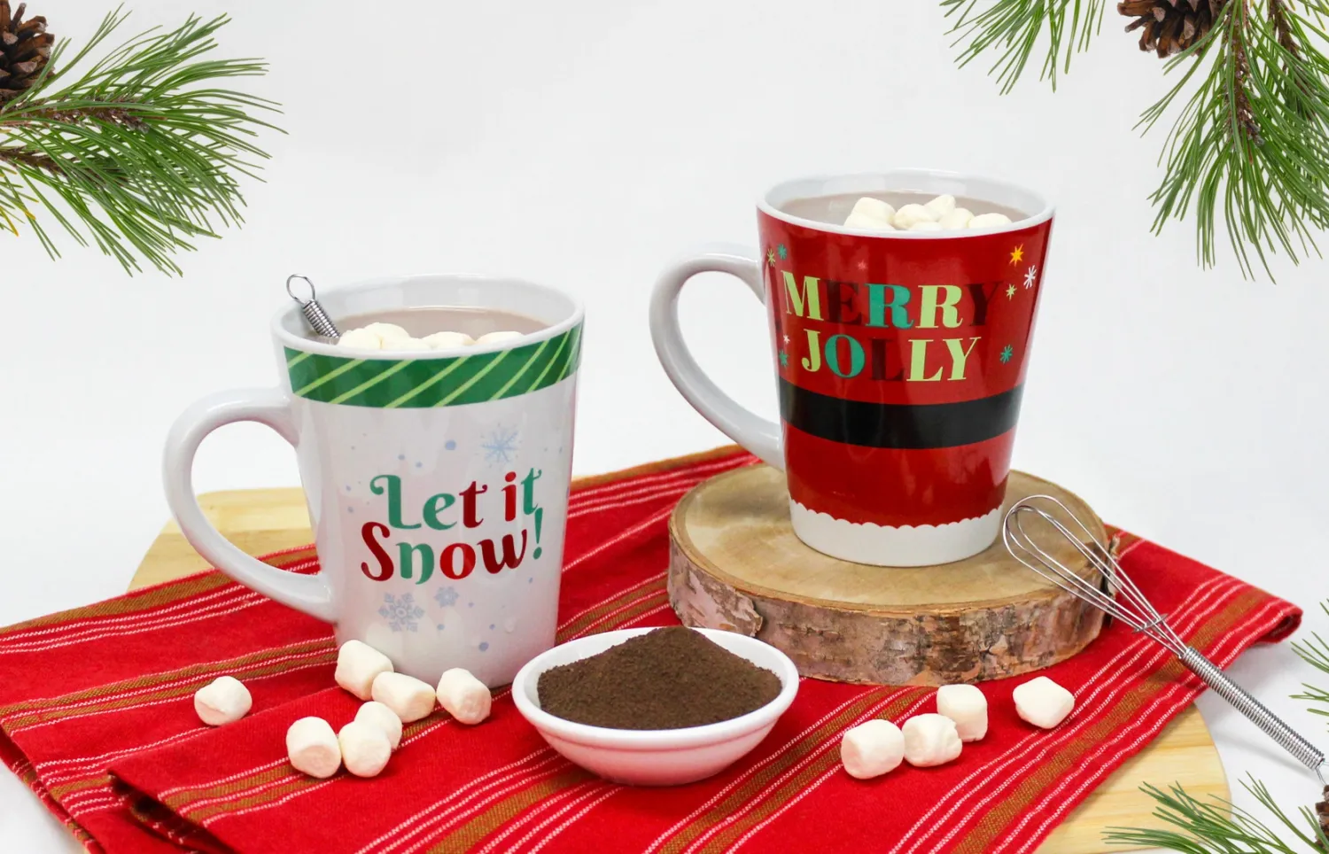Too Good Gourmet Holiday Cocoa Mug Set