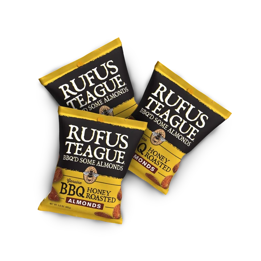 Rufus Teague BBQ Honey Roasted Almonds 3oz