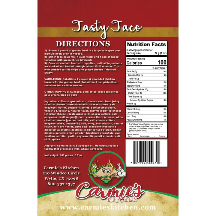 Carmie's Tasty Taco Soup