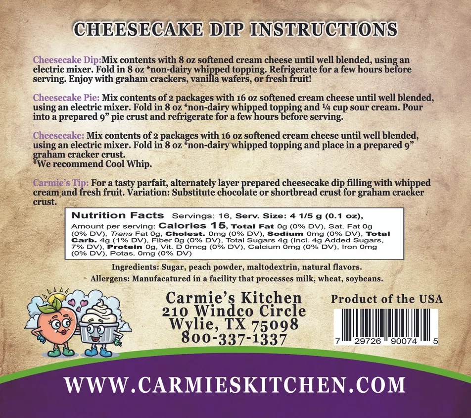 Carmie's Peaches N Cream