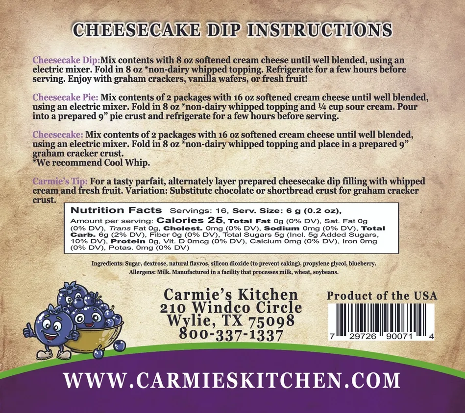 Carmie's Wild Blueberry