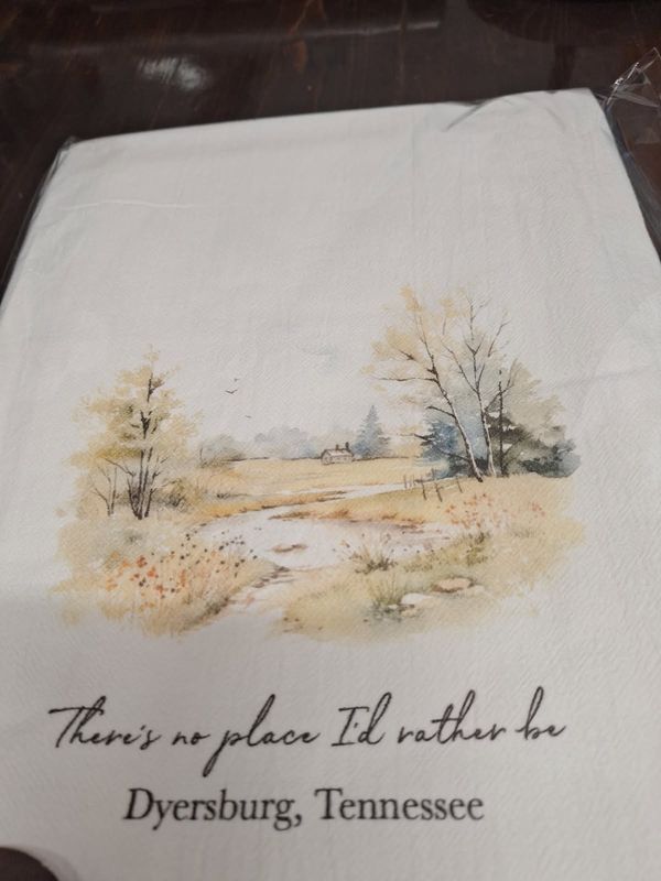 Tea Towels Dyersburg TN Souvenir