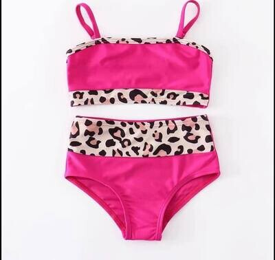 Pink Cheetah Suit - 2t