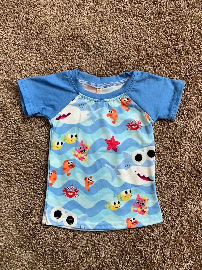 Baby Shark Tee - 0/3mo