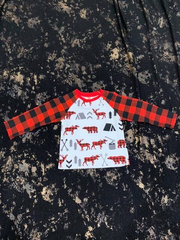Buffalo Plaid Deer - 12/18mo