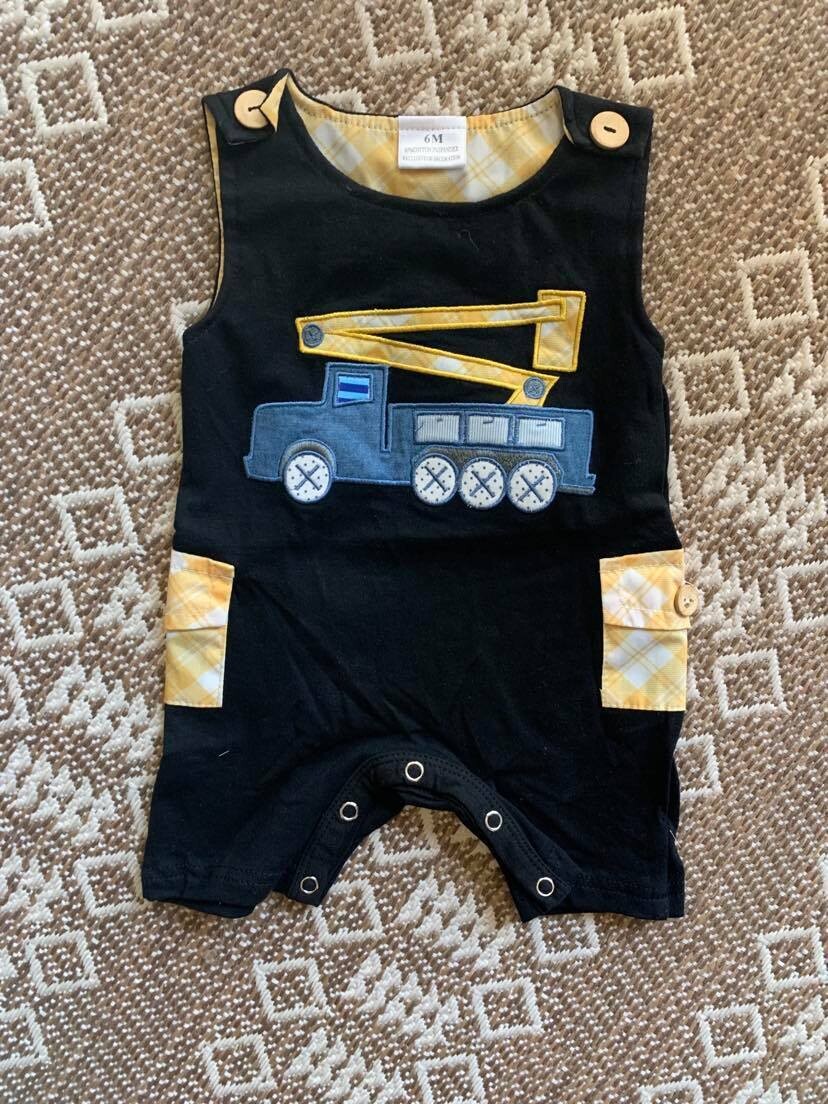 Bucket Trk Romper - 6mo