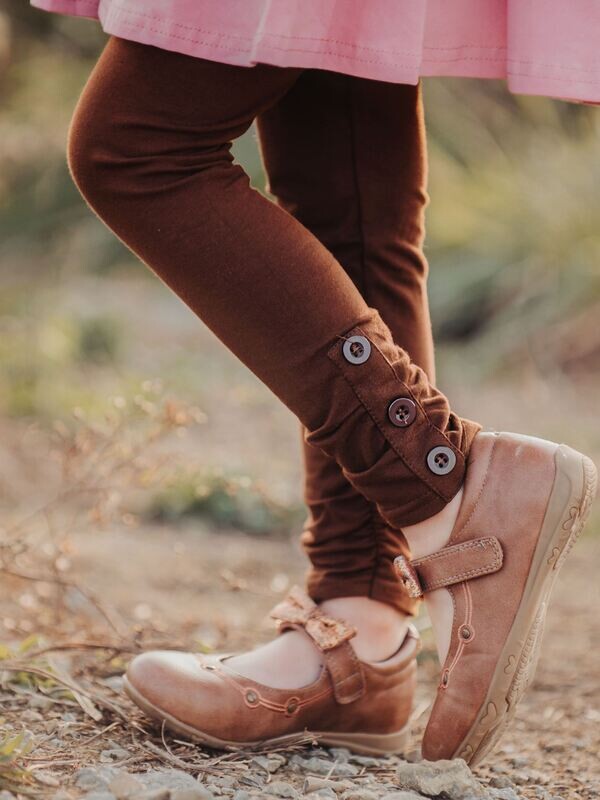 Chocolate Button Leggings - 6/7