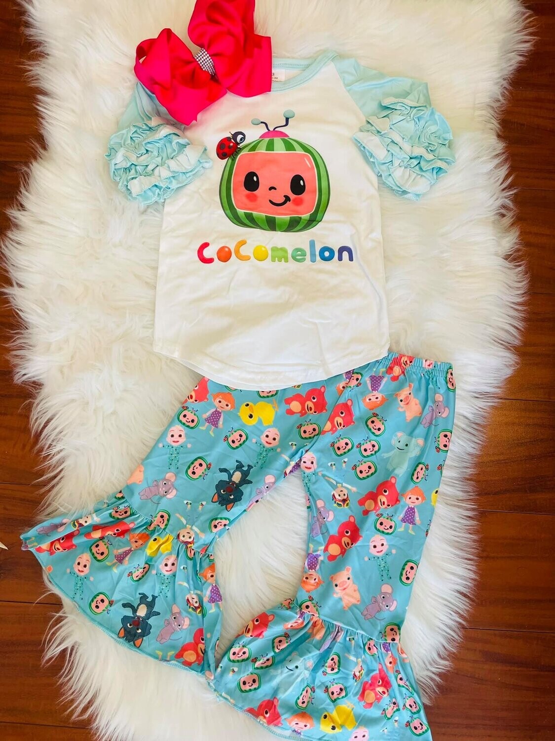 CocoMelon Ruffle Blue - 6/12mo