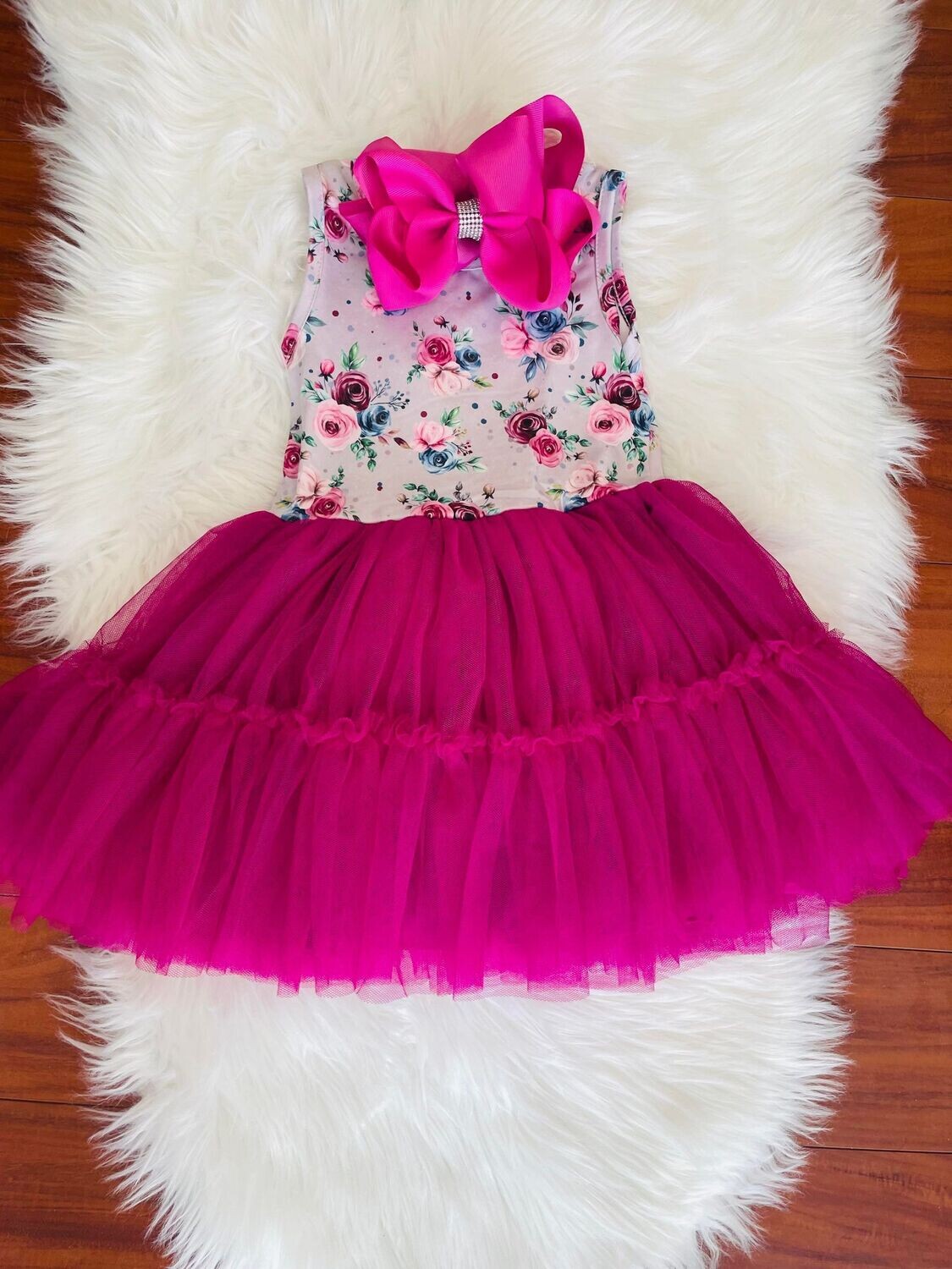 Floral Tutu Dress - 2t