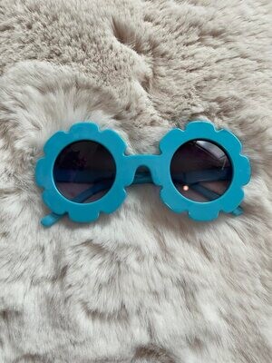 Lite Blue Sunglasses - Flower