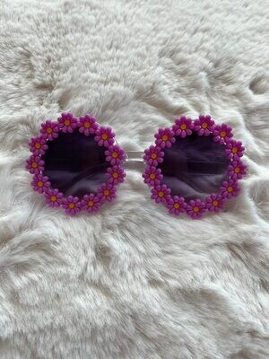 Purple Daisy Glasses