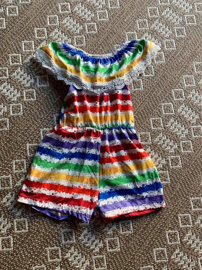 Rainbow Romper - 3T