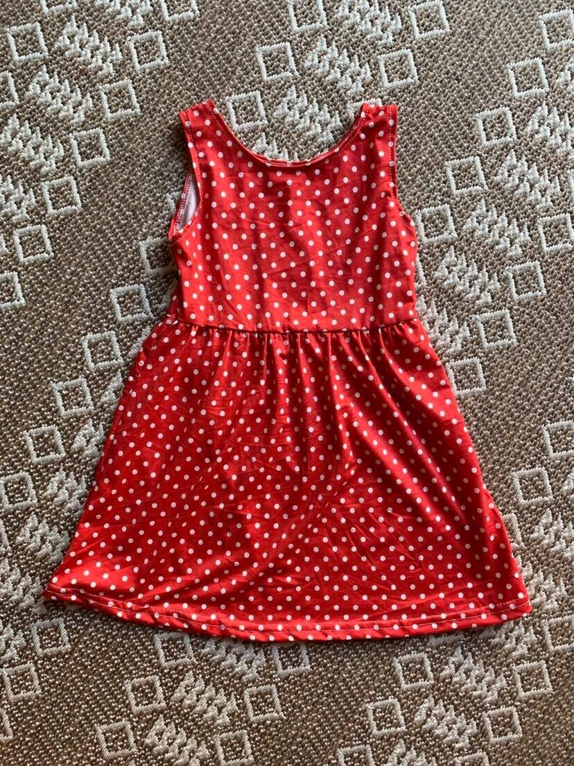 Red white polka dot - 2t