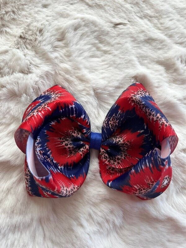 Bow1809 - RWBTye Dye Cheetah