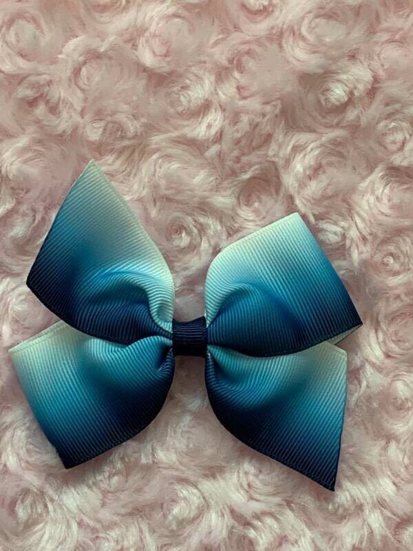 Bow179 - Blue Ombre - Blue Ombre 4&quot;
