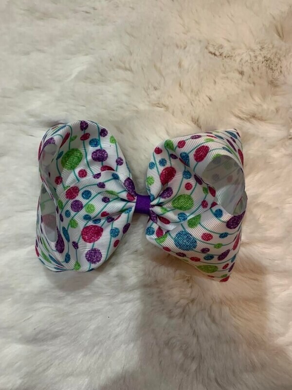 Bow1482 - Polka Dot - 6.5&quot;