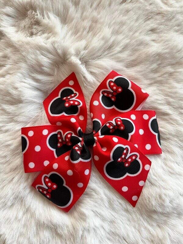Bow1854 - Mini Mouse Red Polka Dots