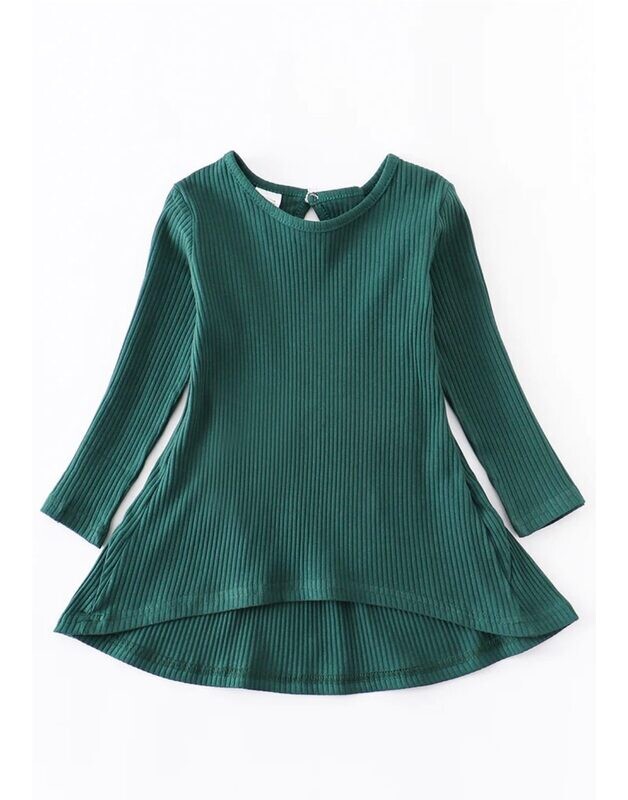 Ribbed Green Shirt - 3T