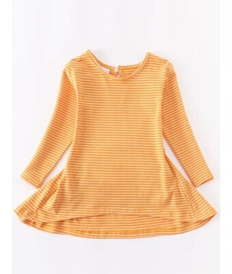 Mustard Stripe Shirt - 7/8