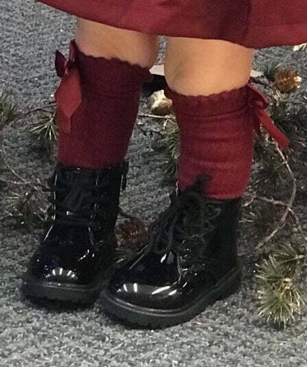 Black Patent Leather Boots - 1.5BG