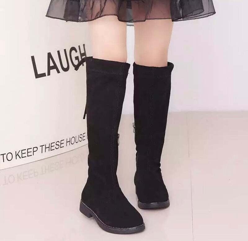 Black Knee Boots - 10T