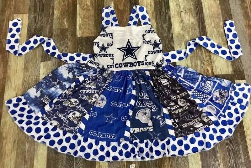 Cowboys Twirl Dress - 12/18mo