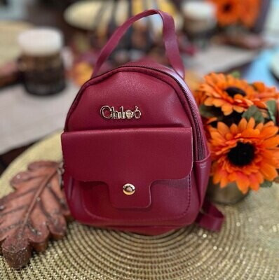 Mini Backpack purse - Wine