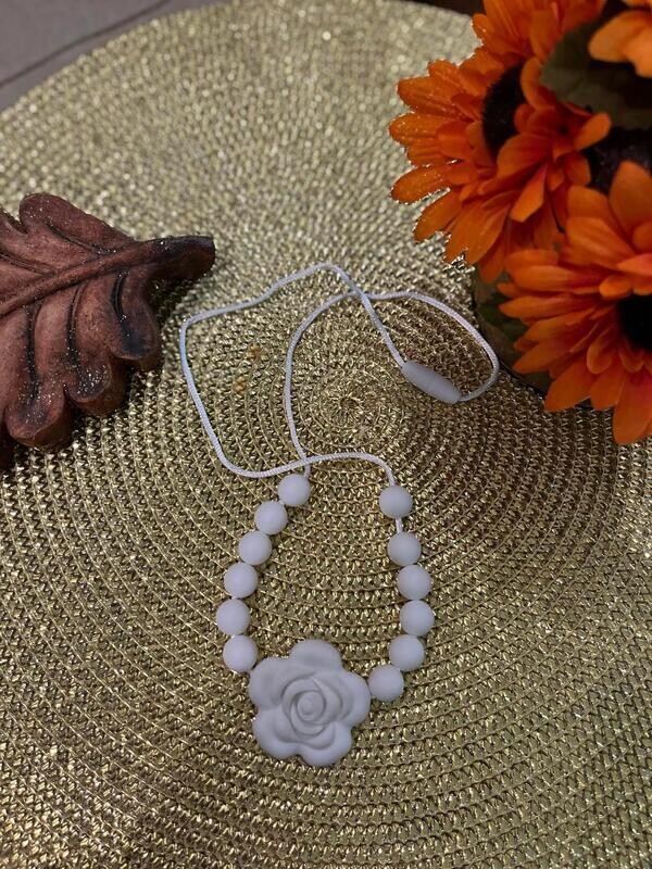 White - Teething Necklace