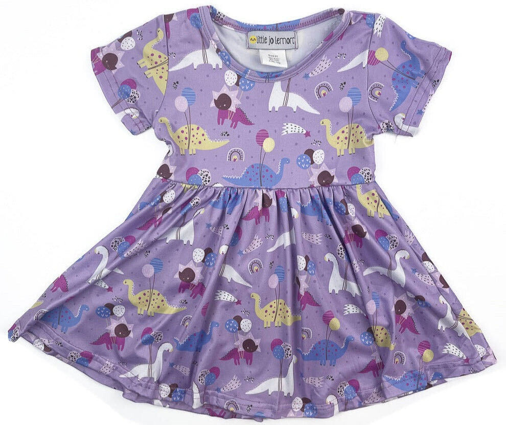 Dinosaur Party Twirly Dress - 5/6