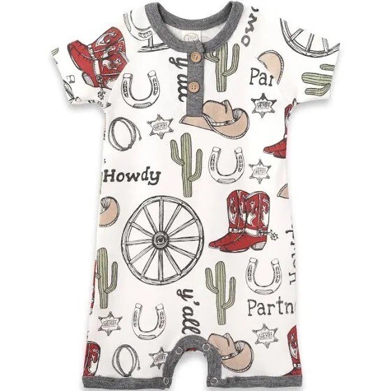 Howdy Partner Romper - 12/18mo