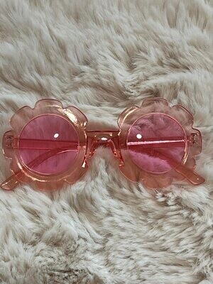 Clear Pink Sunglasses